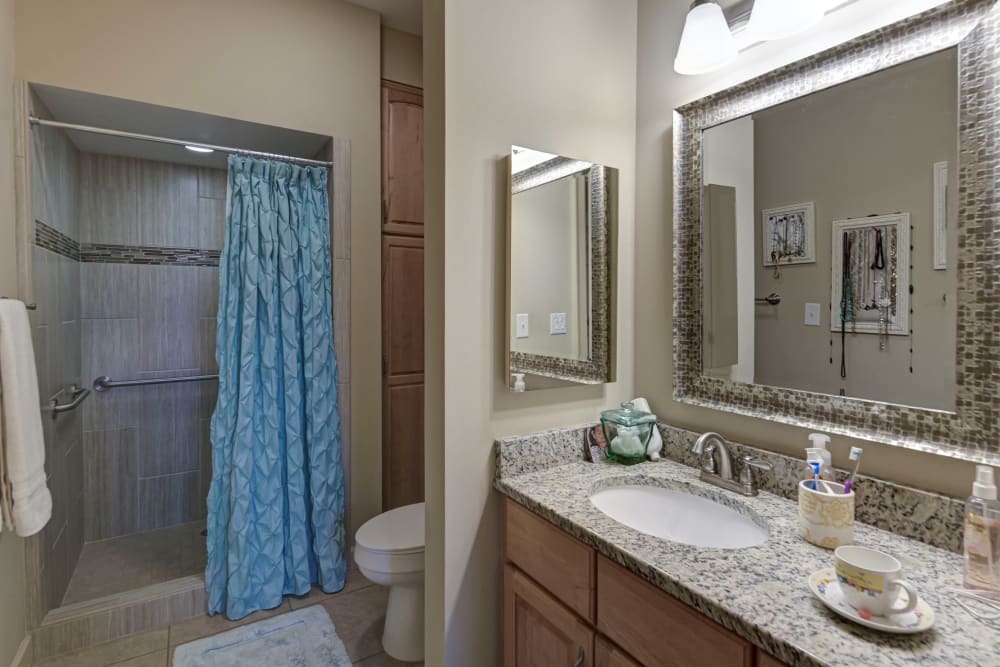 Personal Bathroom at The Foothills Retirement Community in Easley, South Carolina