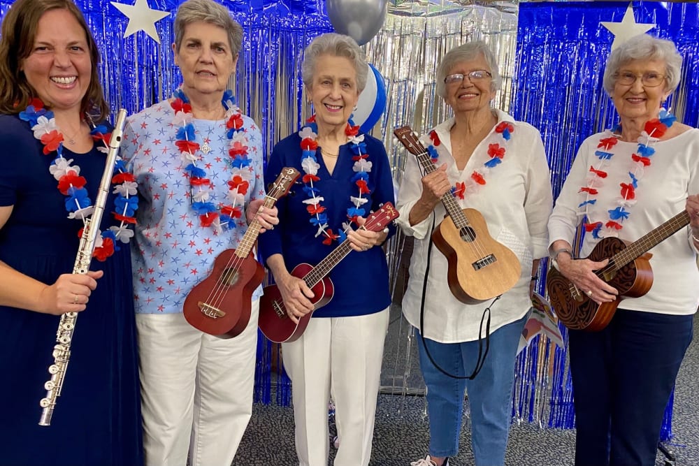 Resident band at The Columbia Presbyterian Community in Lexington, South Carolina