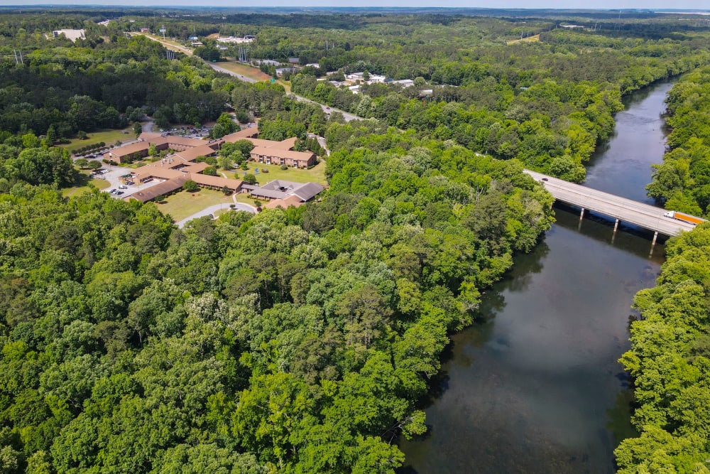 Aerial view of The Columbia Presbyterian Community in Lexington, South Carolina