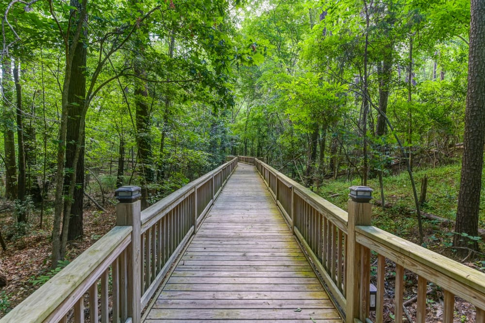 Nature walkway at The Columbia Presbyterian Community in Lexington, South Carolina