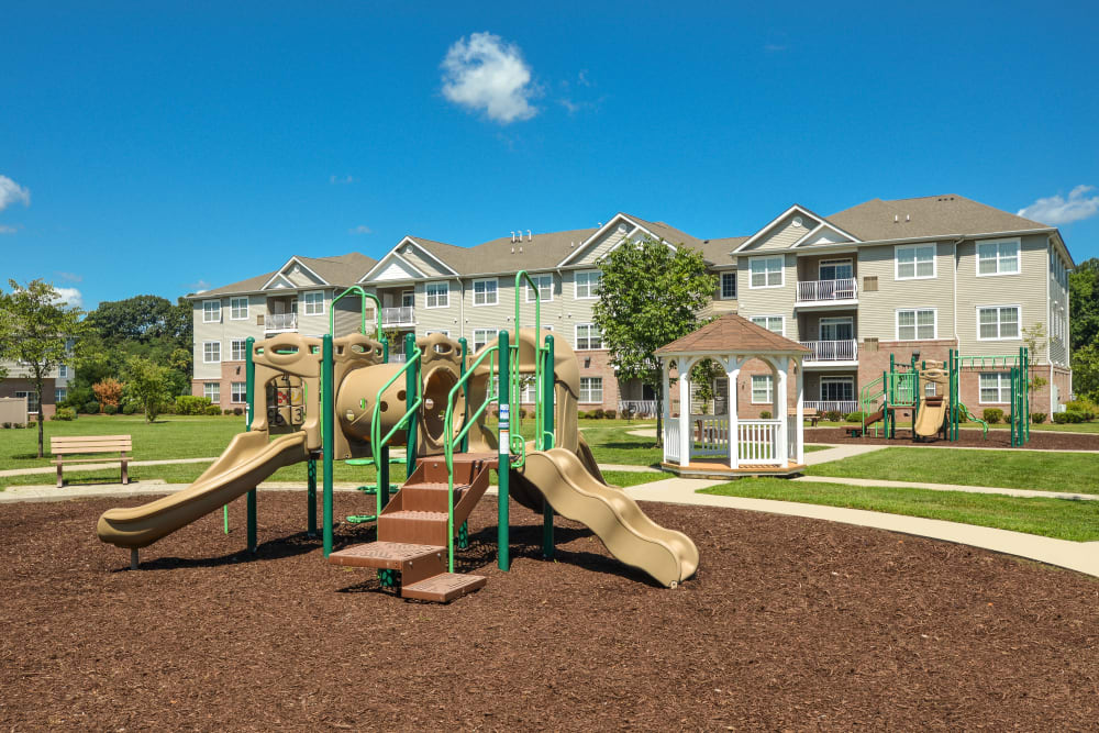 On-site playgound at Aspen Court, Piscataway, New Jersey