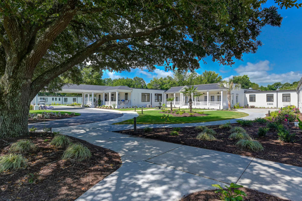 Paved walkways at The Florence Presbyterian Community in Florence, South Carolina