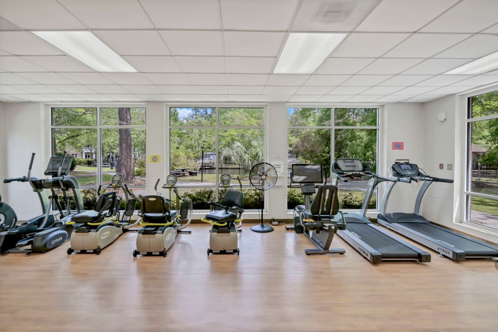 Exercise room at The Village at Summerville in Summerville, South Carolina