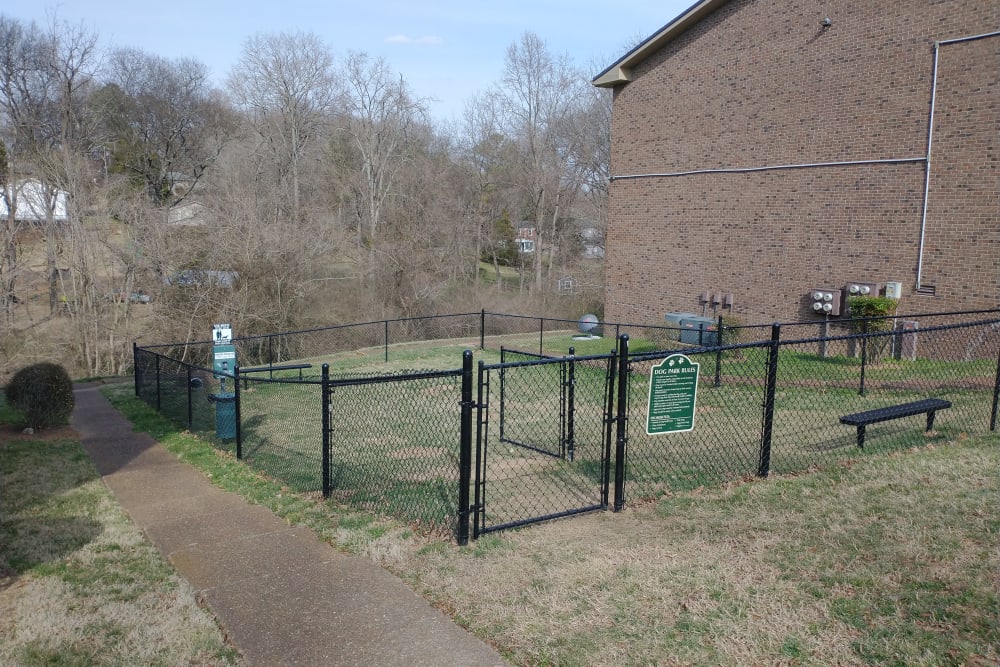 Quality dog park at Candlewood Apartment Homes in Nashville, Tennessee