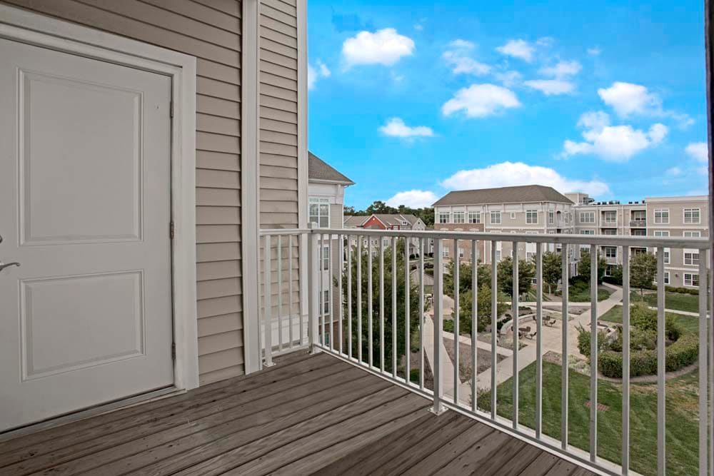 Private Balcony at Apartments in Somerset, New Jersey