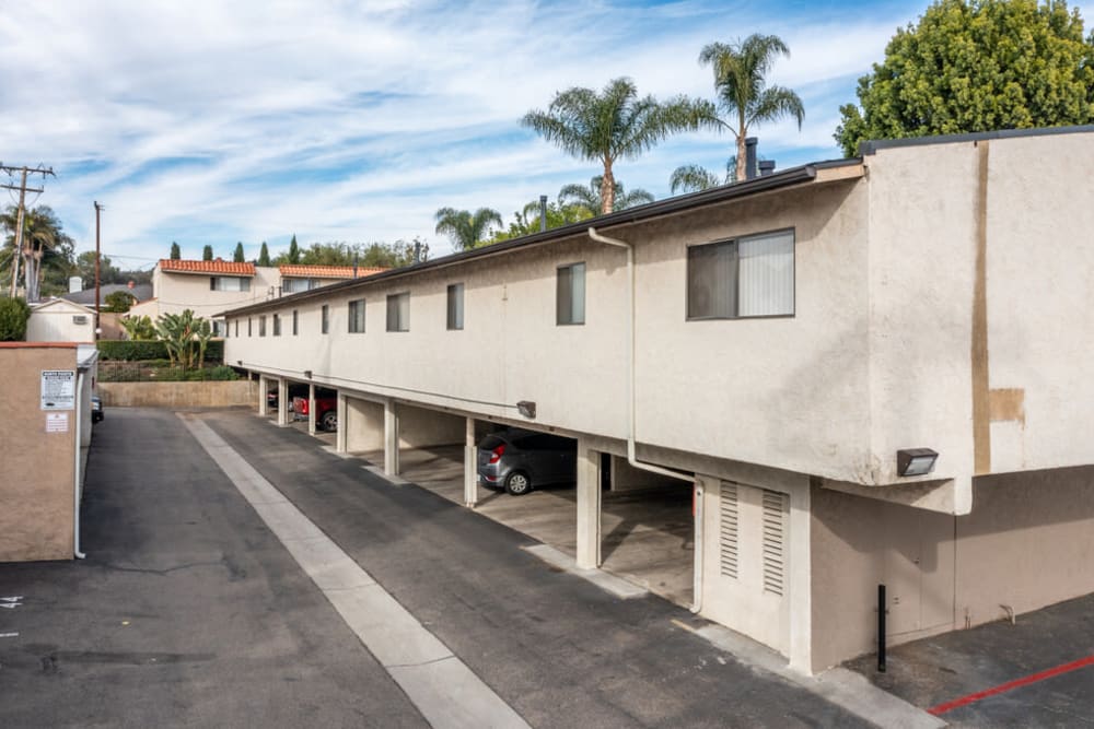 Parking at North Pointe Villas in La Habra, California