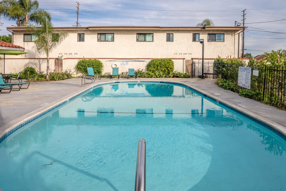Pool at North Pointe Villas in La Habra, California