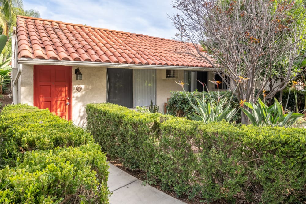 Pool house at North Pointe Villas in La Habra, California