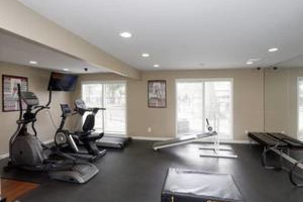 Fitness room at Brookwood Apartments, Indianapolis, Indiana