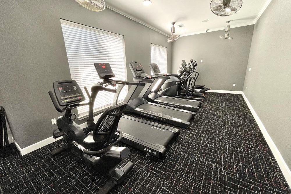 Fitness center at The Abbey at Energy Corridor in Houston, Texas