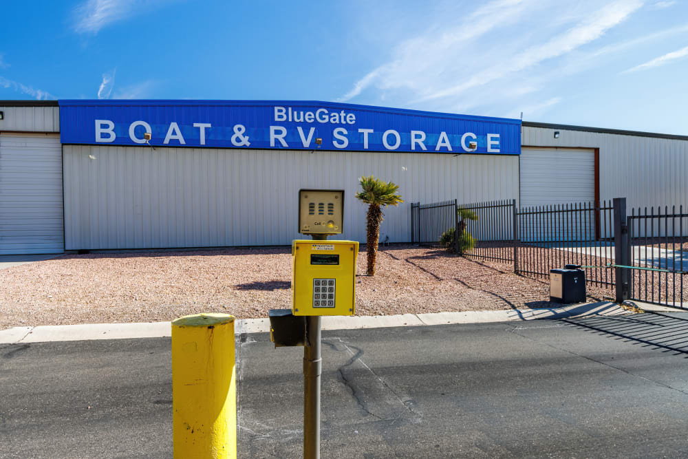 Coded Gate with Smart Phone Compatibility at BlueGate Boat & RV - Ft Mohave in Fort Mohave, Arizona