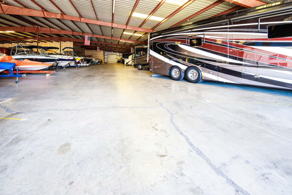 Enclosed storage at BlueGate Boat & RV - Ft Mohave in Fort Mohave, Arizona