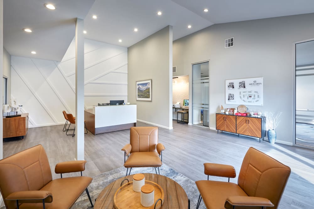 Interior Clubhouse Lounge Area at Alton Green Apartments in Denver, Colorado