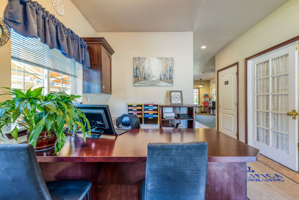Reception at Pacifica Senior Living Pinehurst in Pinehurst, Idaho