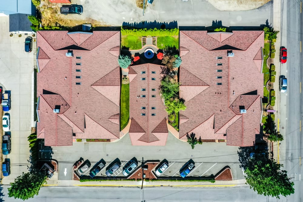 Aerial View at Pacifica Senior Living Pinehurst in Pinehurst, Idaho