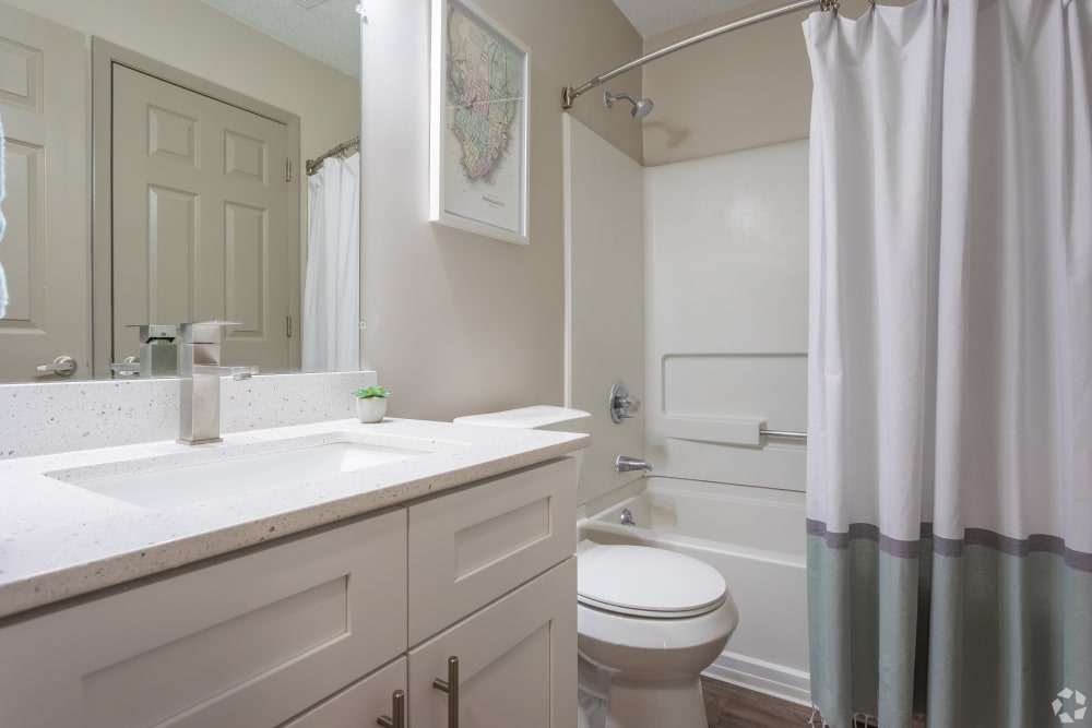 Luxurious bathroom amenities at The Cooper in Mount Pleasant, South Carolina