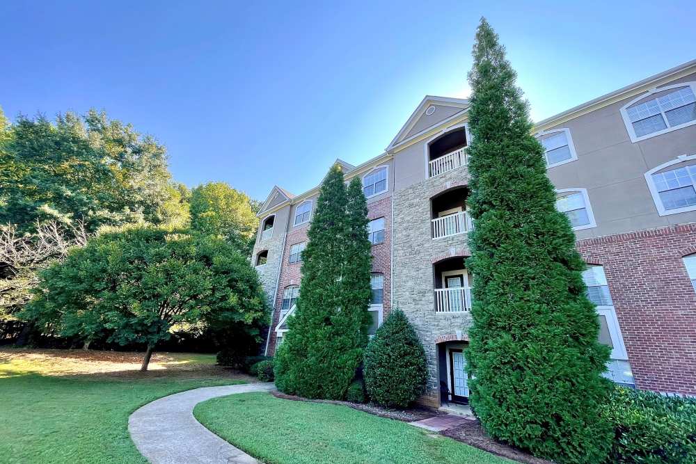 Apartment exterior at The Abbey at Eagles Landing in Stockbridge, Georgia