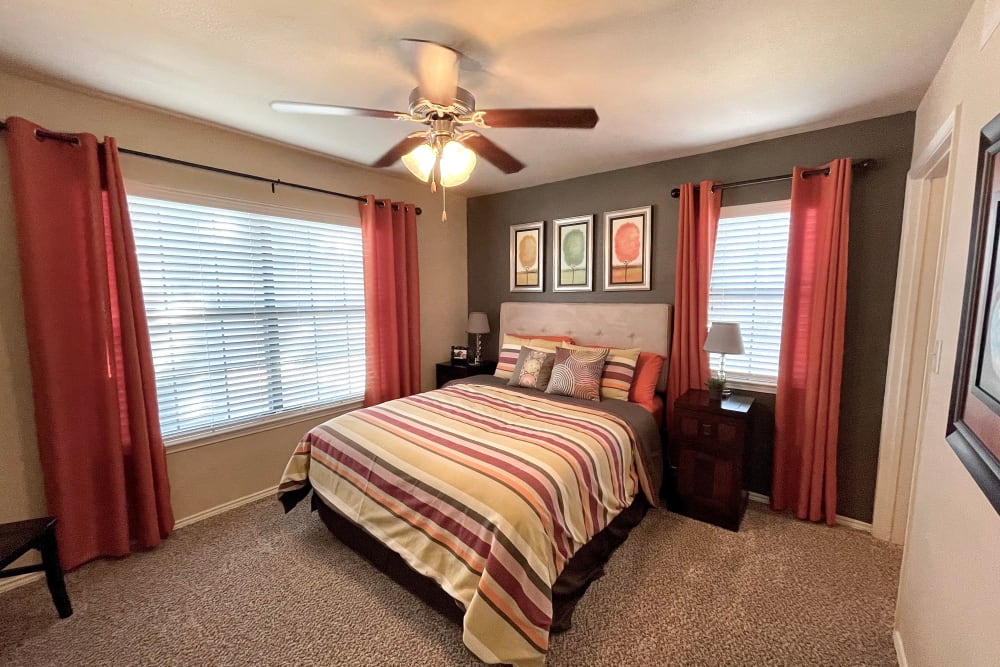 Bedroom at The Abbey at Hightower in North Richland Hills, Texas
