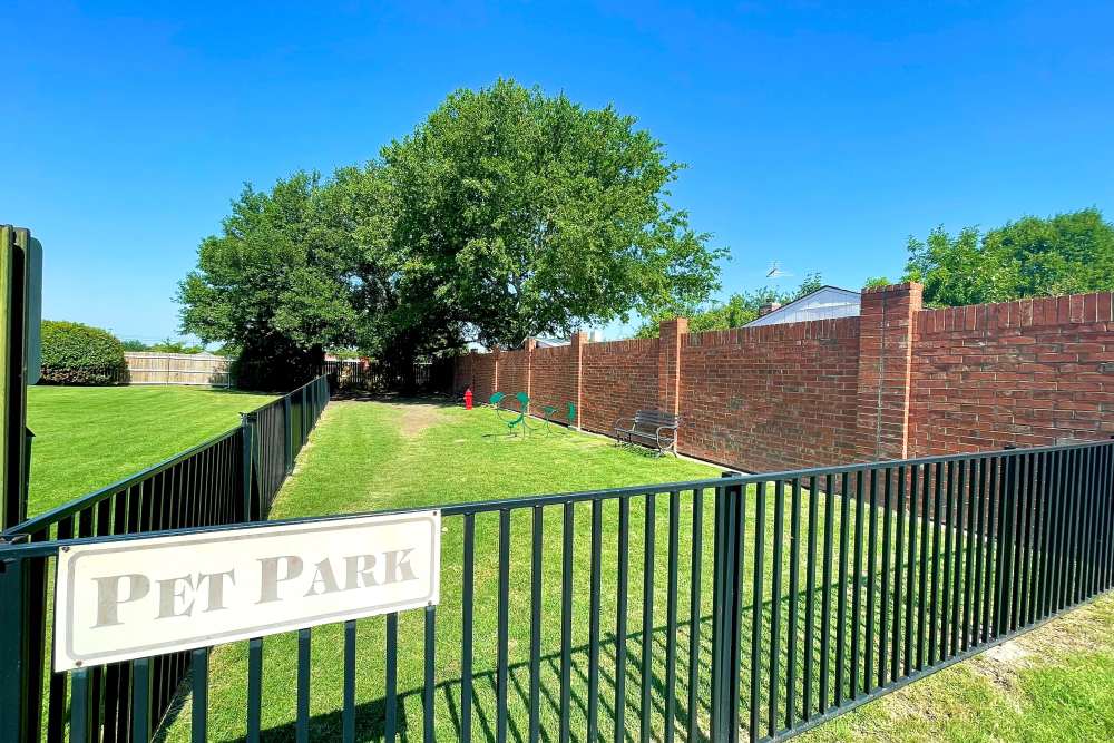 Pet Park at The Abbey at Hightower in North Richland Hills, Texas