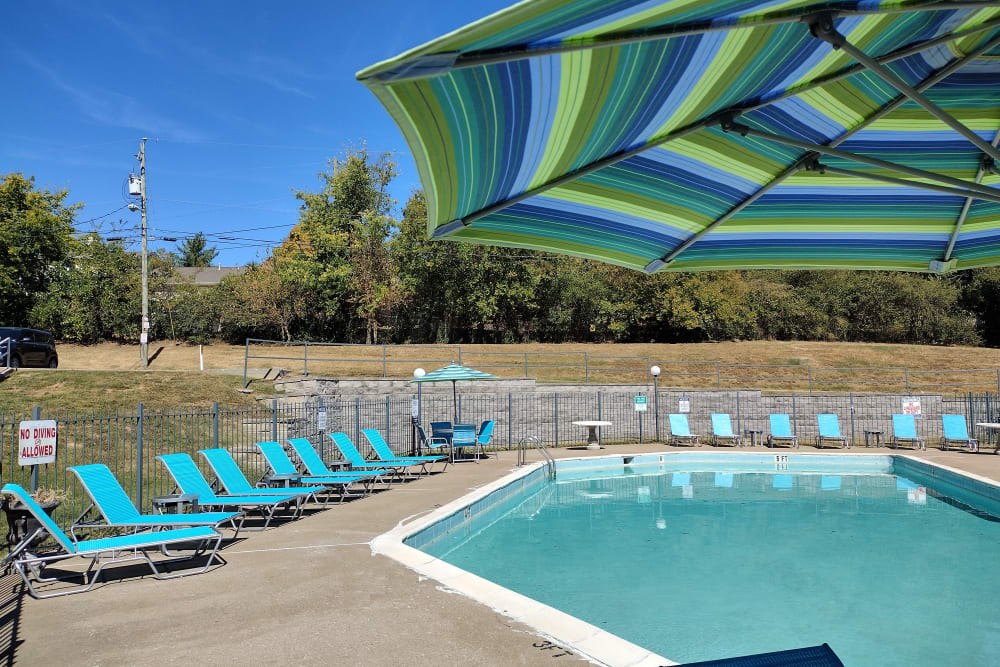 Community pool at Pebble Creek Apartments in Antioch, Tennessee