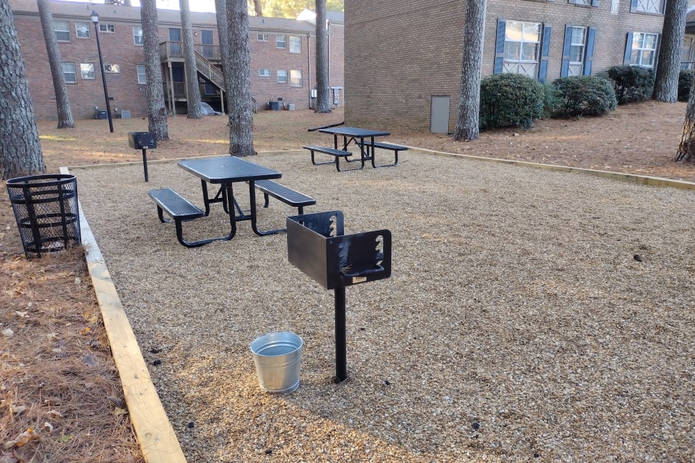 Large grill and picnic area at Redmond Chase Apartment Homes in Rome, Georgia