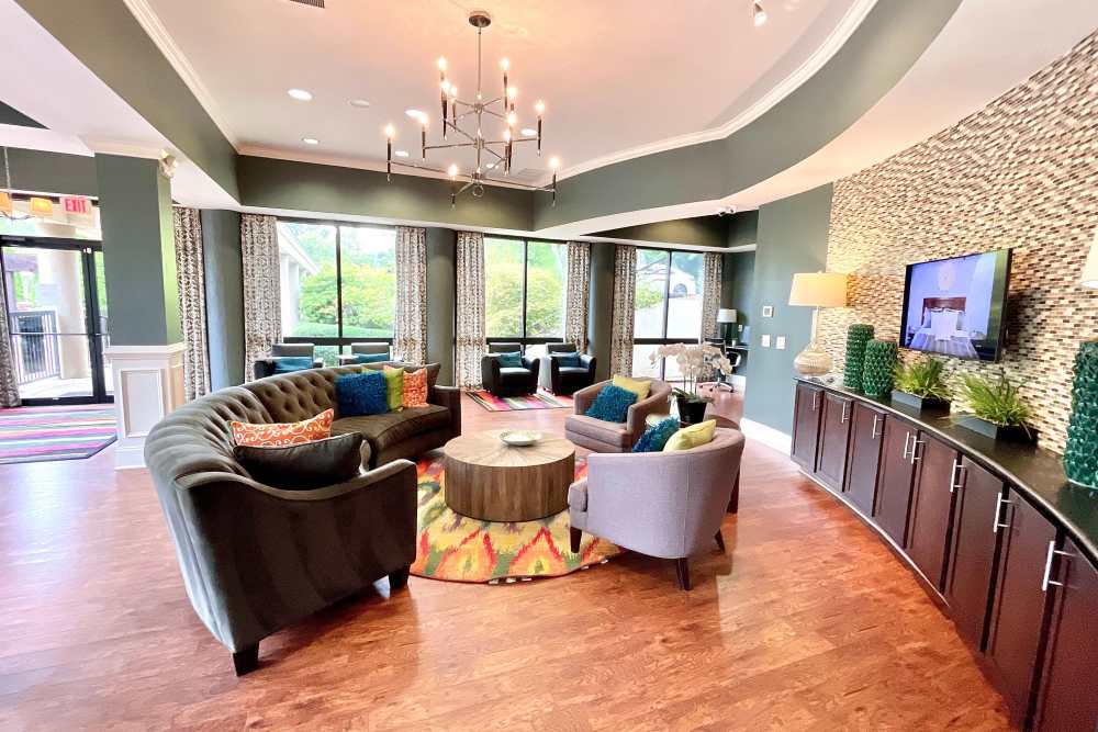 Resident clubhouse at The Abbey at Inverness in Birmingham, Alabama