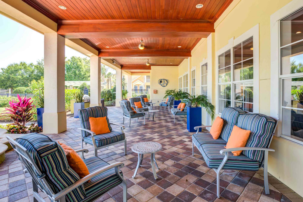 Private Patio at Apartments in Clermont, Florida