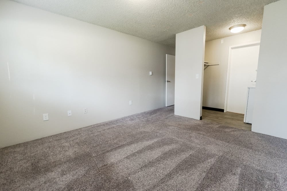 Carpeting bedroom at Nova North in Everett, Washington