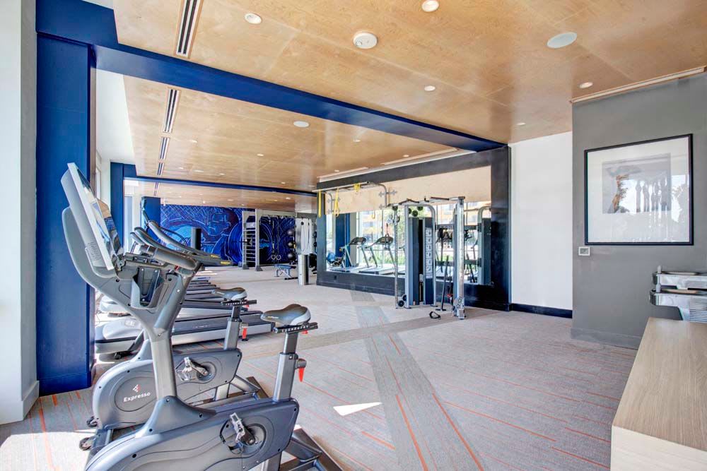 Fitness center  at  Long Beach, California
