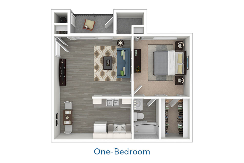 One-Bedroom Floor Plan