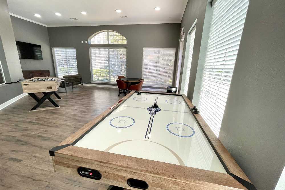 Game room at The Abbey at Energy Corridor in Houston, Texas
