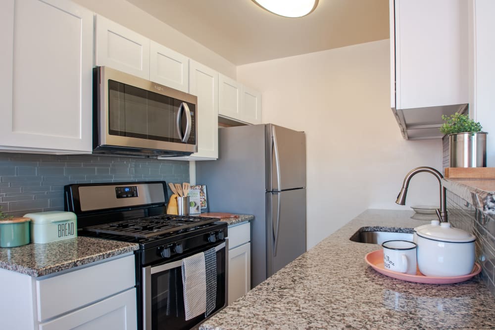 Spacious Kitchen at Hill Brook Place Apartments in Bensalem, Pennsylvania