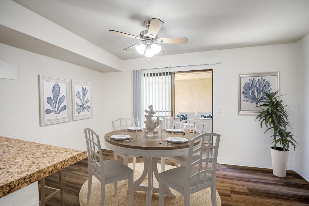  White and very comfortable dining table at Sea Breeze Village