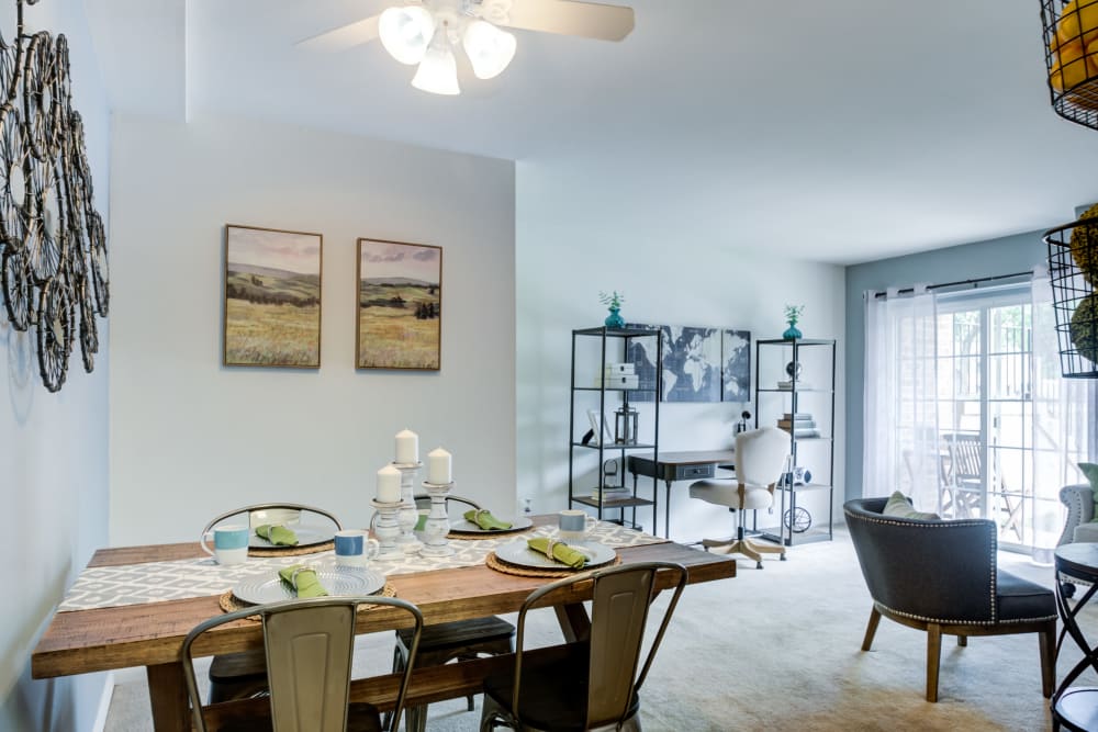 Dining Area at Main Street Apartment Homes