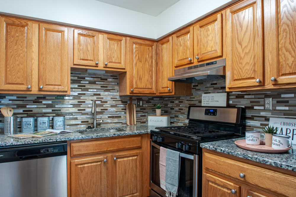 Kitchen at Chesterfield Apartment Homes in Levittown, Pennsylvania