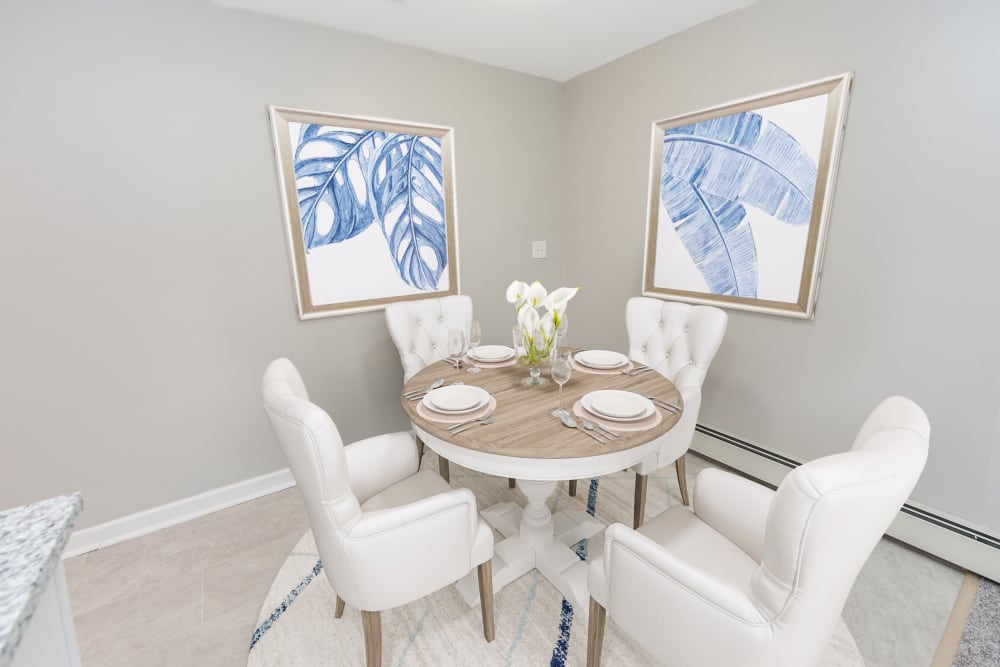 Dining area at Ocean Terrace Apartment Homes in Long Branch, New Jersey
