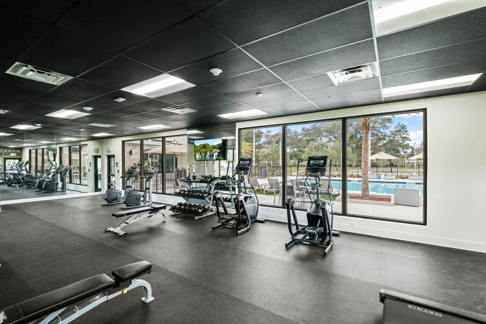 Fitness Center at Oak Enclave in Miami Gardens, Florida