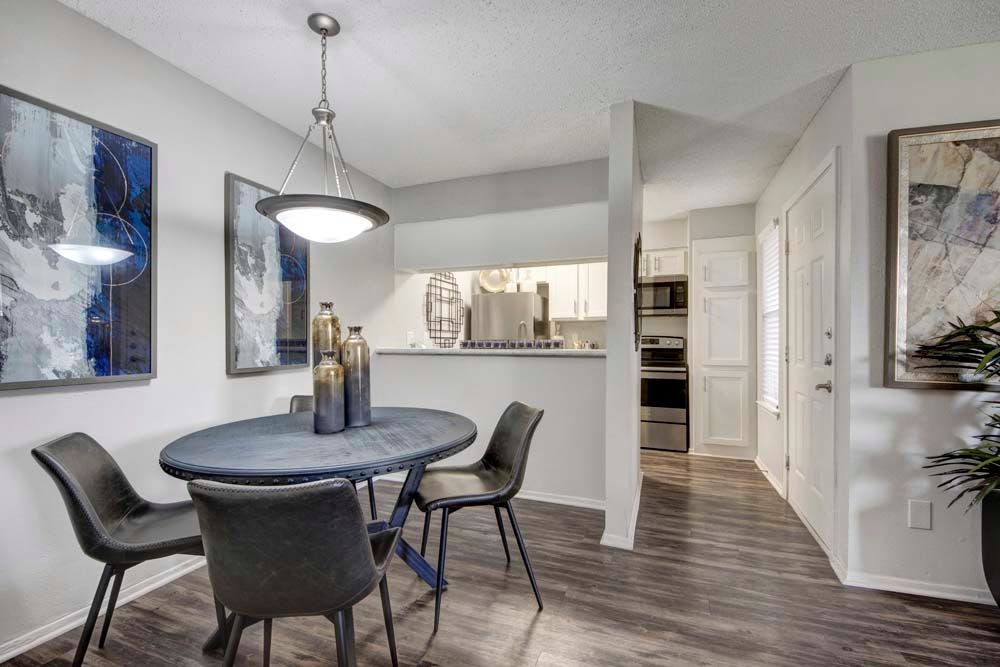 Spacious dining area at The Fairway Apartments in Plano, Texas