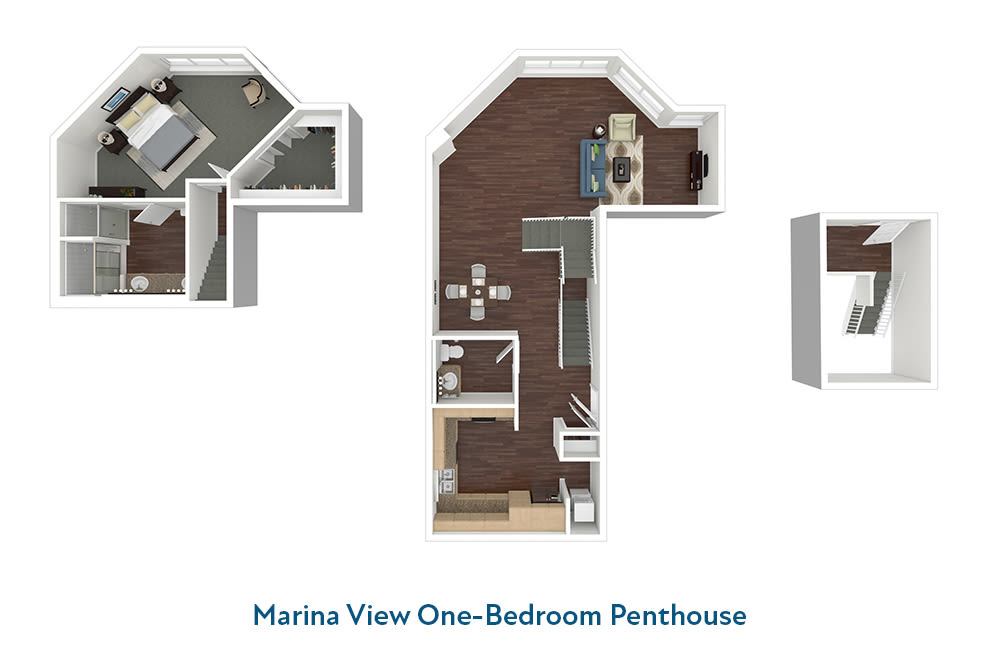 One-Bedroom Apartment Floor Plan
