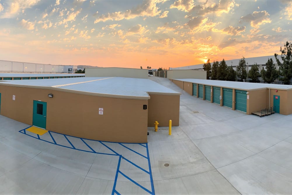 Panoramic View of Storage Units at Chino Self Storage