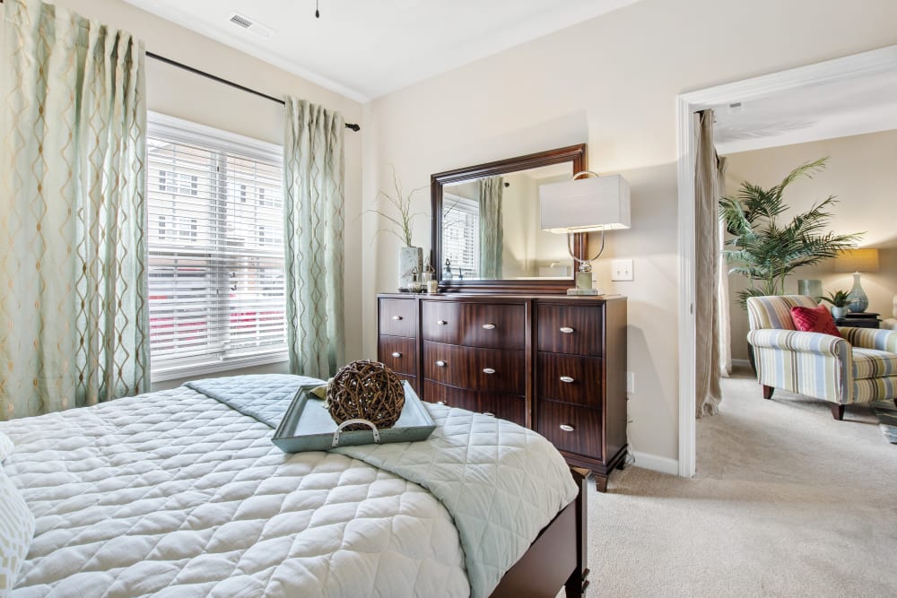 Bedroom with natural lighting at Olympus at Jack Britt in Fayetteville, North Carolina