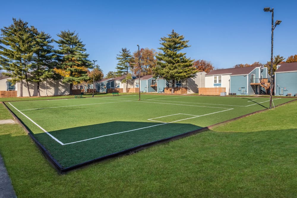 Turf sport court at The Meridian North, Indianapolis, Indiana