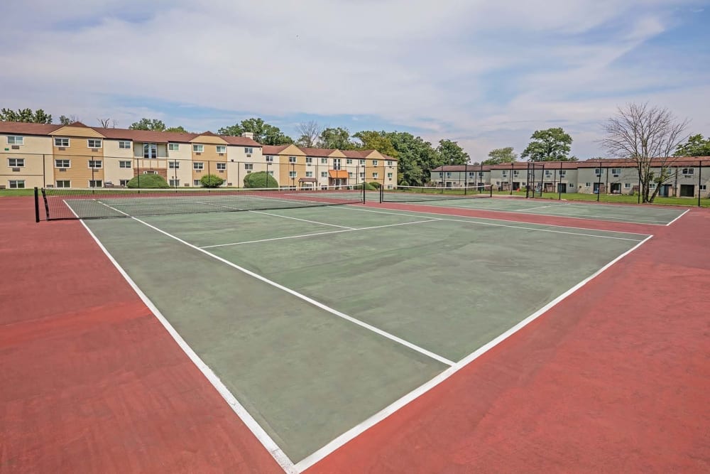 Tennis courts at The Addison in North Wales, Pennsylvania