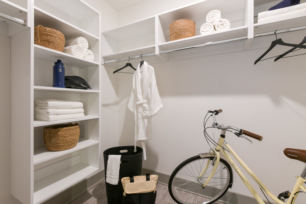 Walk-in closets at Quill in Atlanta, Georgia