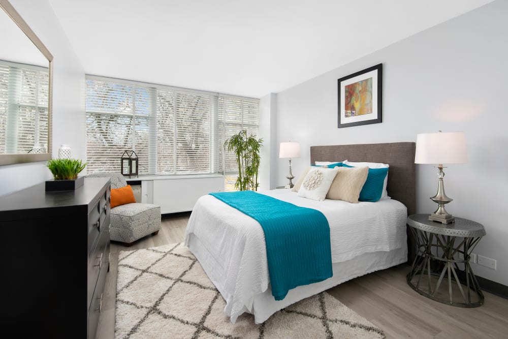 Bedroom at Apartments in Chicago, Illinois