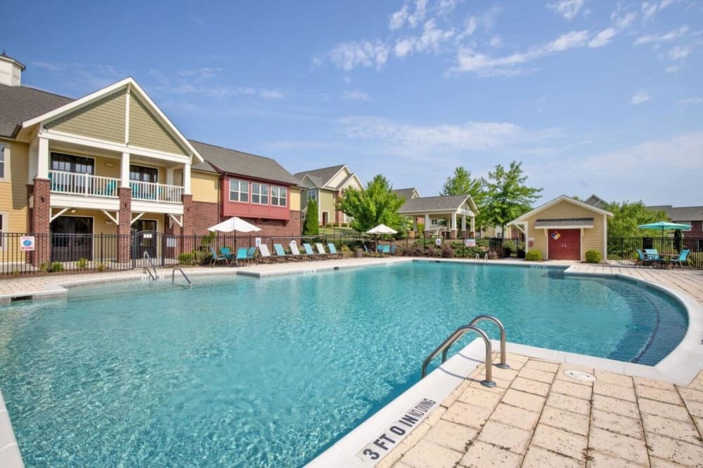 Large swimming pool at Park Terrace in High Point, North Carolina