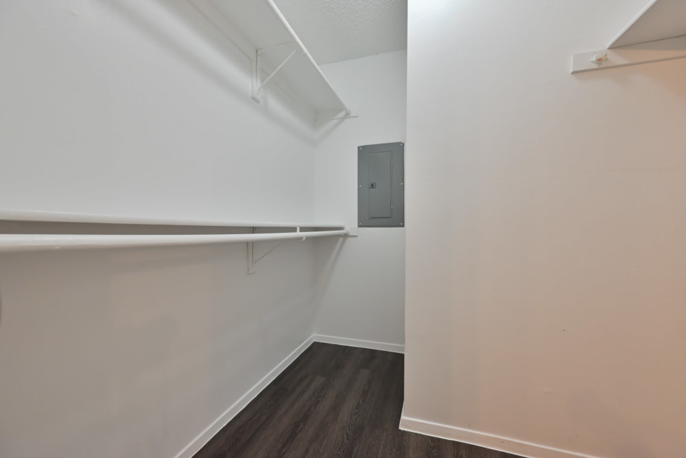 spacious closets at Fisher Duplexes in Dallas, Texas