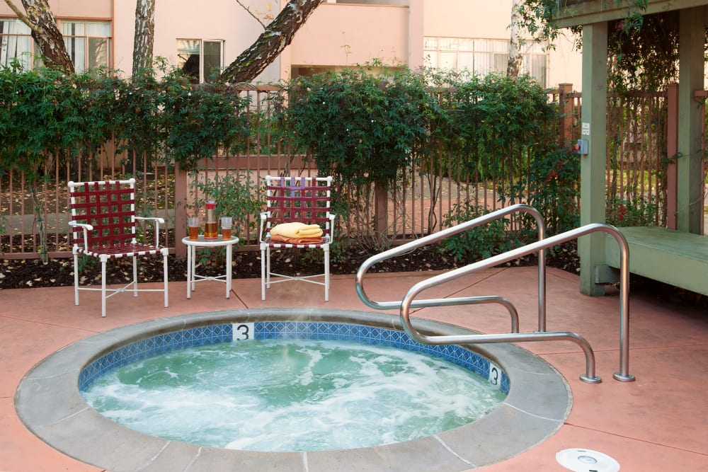 spa at Park Royal Apartments in San Mateo, California