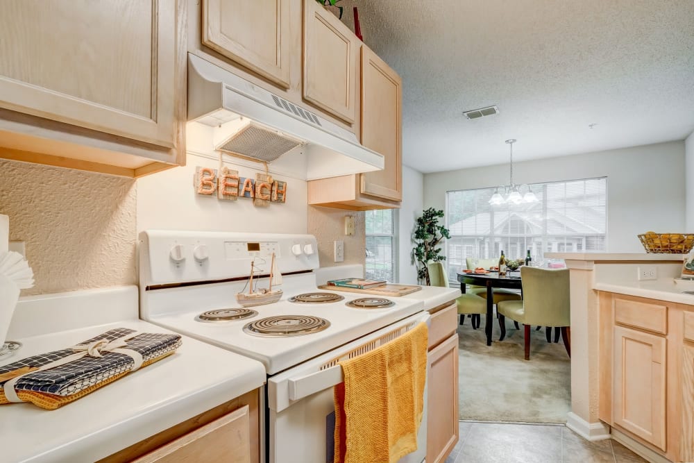 Beautiful modern kitchen with utilities included Keswick Village Apartments & Townhomes in Conyers, Georgia