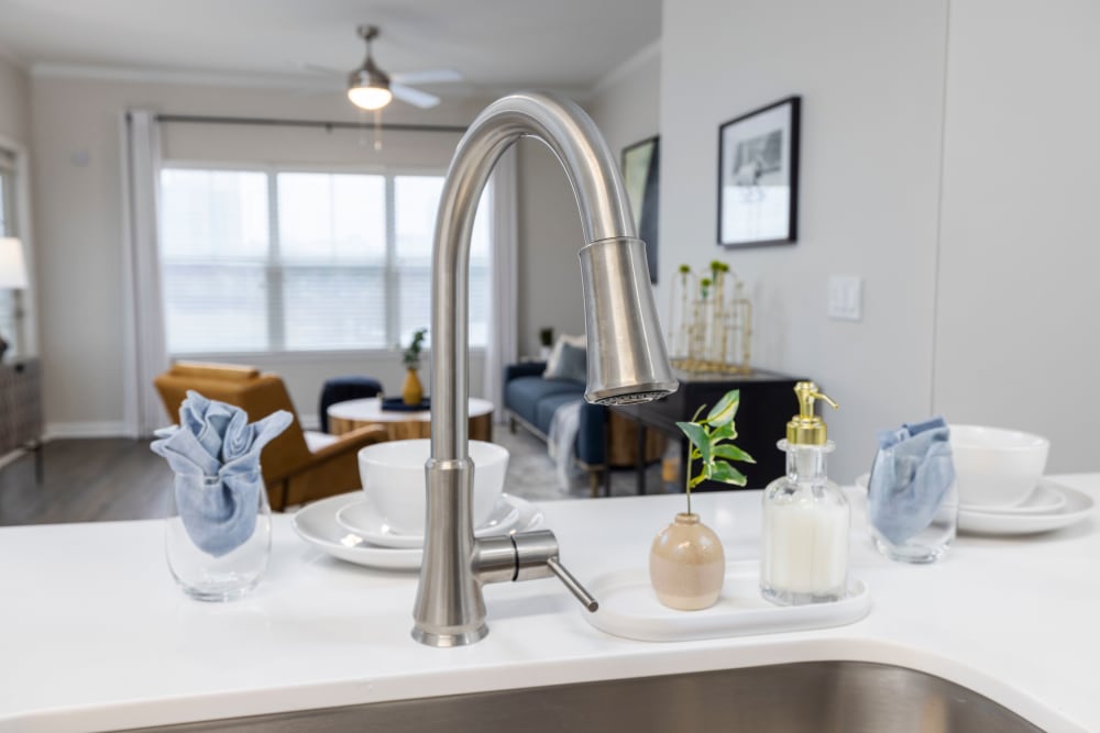Modern kitchens and appliances at Westley on the Beltline in Atlanta, Georgia